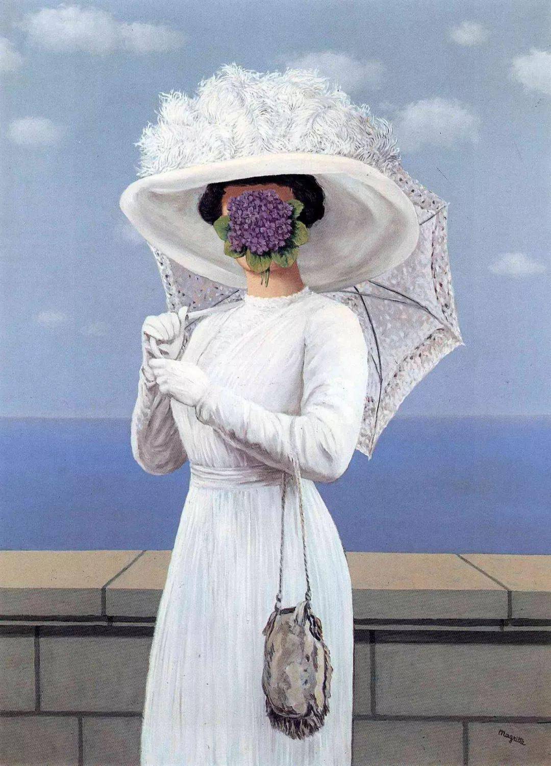 勒内·马格里特《lhomme au chapeau melon》于是他们呈现了对