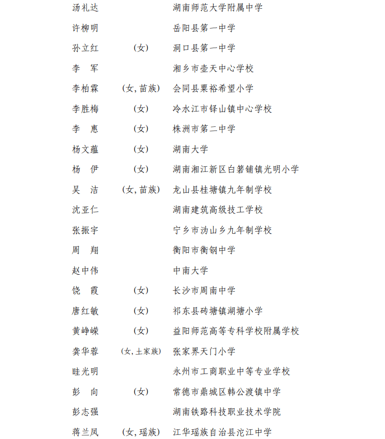 汨罗这位老师拟获全国表彰!_对象_系统_名单