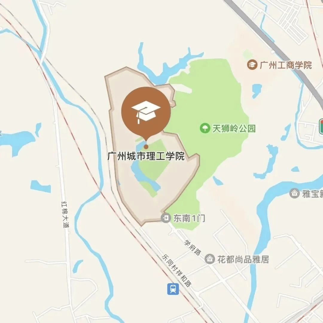 广州城市理工学院地图图片