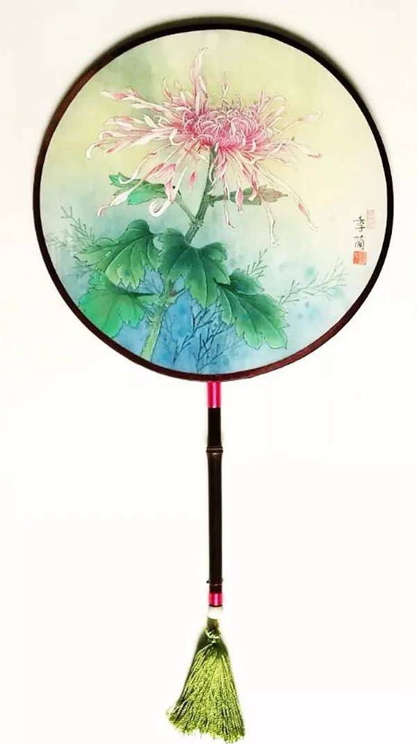 精美花鸟团扇,好看!