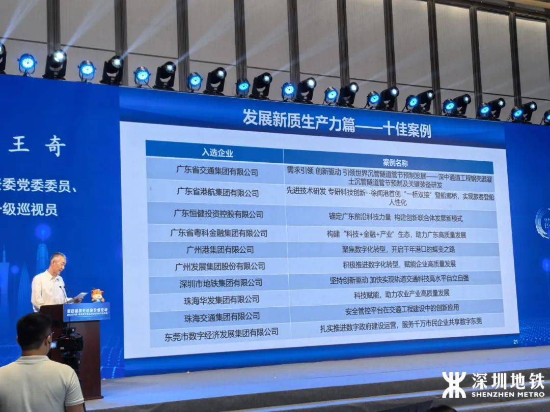 新质生产力引领发展,深铁集团荣获大湾区十佳案例!_科技_深圳市_车站