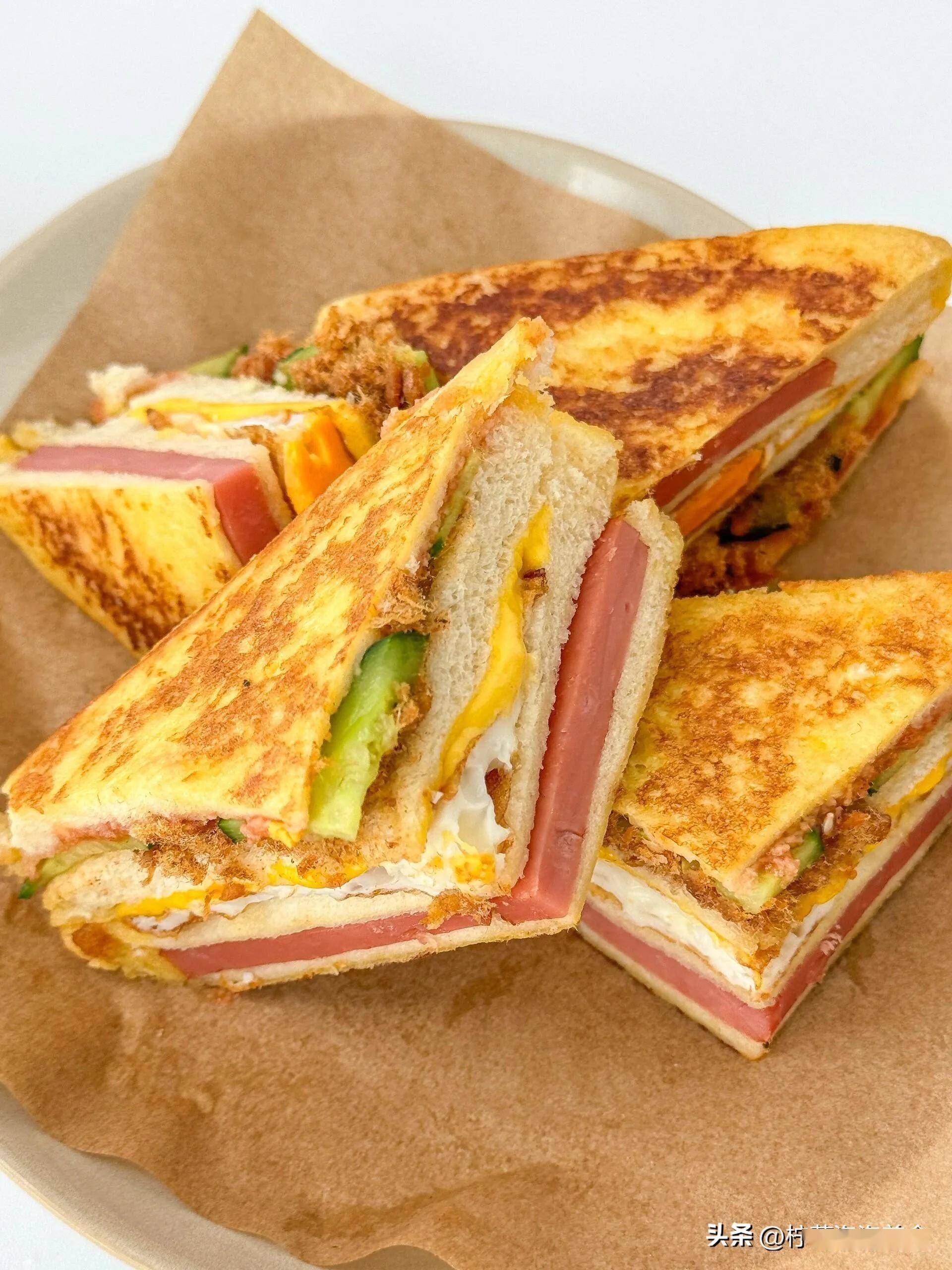九月开学季,分享一周不重样早餐做法,营养均衡又好吃_椒盐_三明治