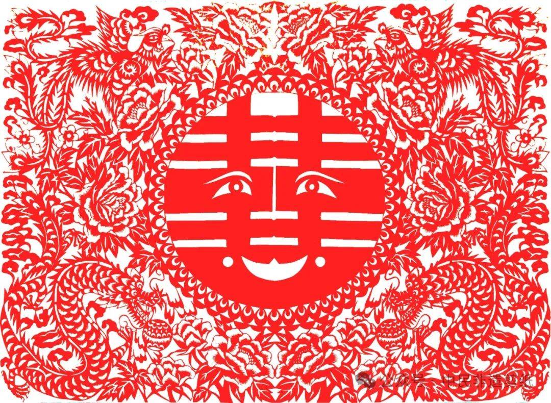 【守正创新 传承非遗】中民非遗剪纸百幅"囍"主题作品线上展