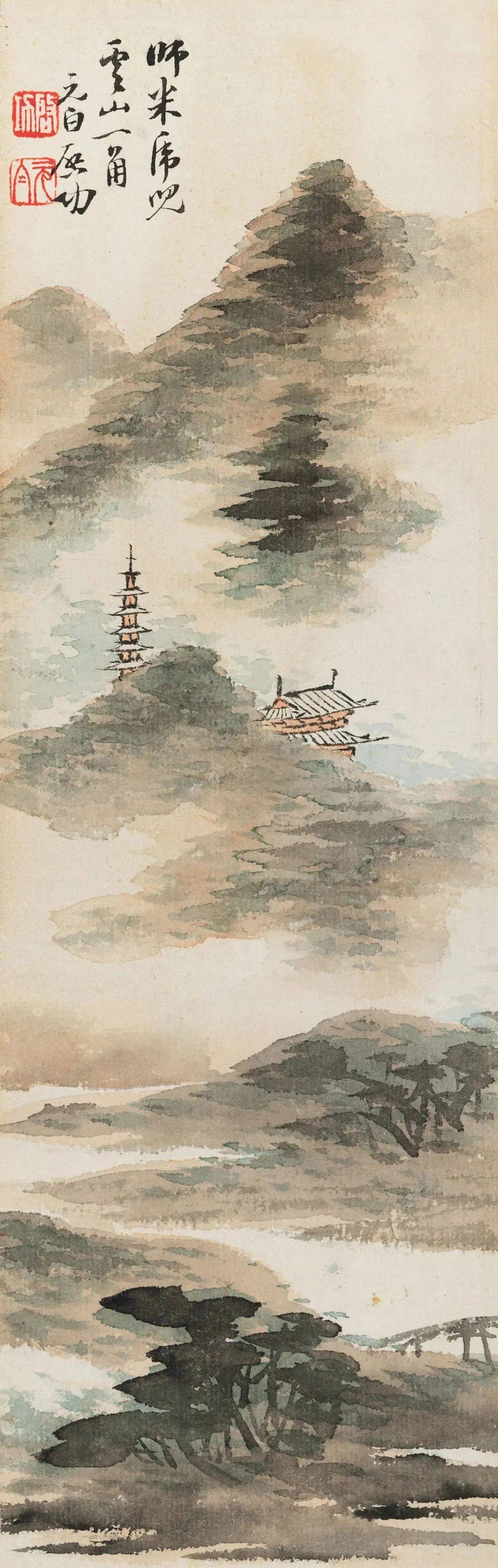 启功的山水画,大开眼界!