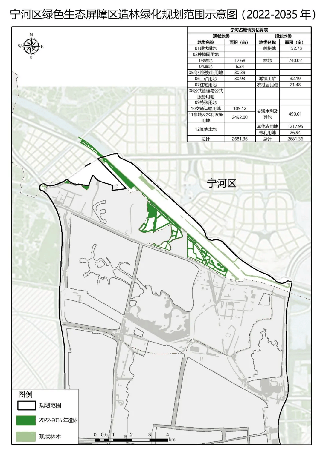 规划范围东至滨海新区西外环线高速公路西边线,南至独流减河南岸,西至