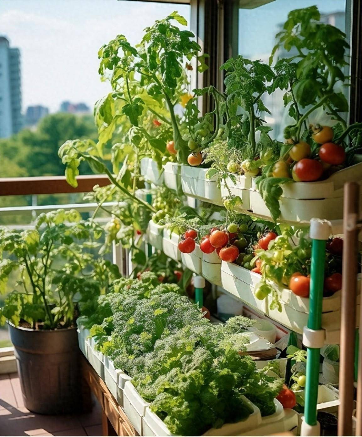 喜欢种菜,也可以自己种几盆蔬菜,能看能吃,能浇水施肥,自己动手丰衣足