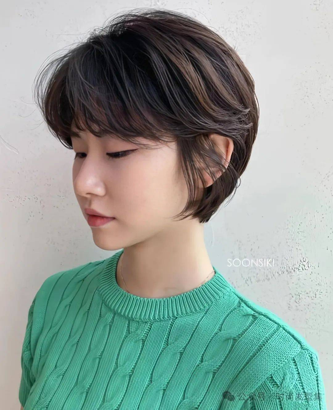 秋款" 元气撇耳头 " ,性感且迷人_发型_短发_造型