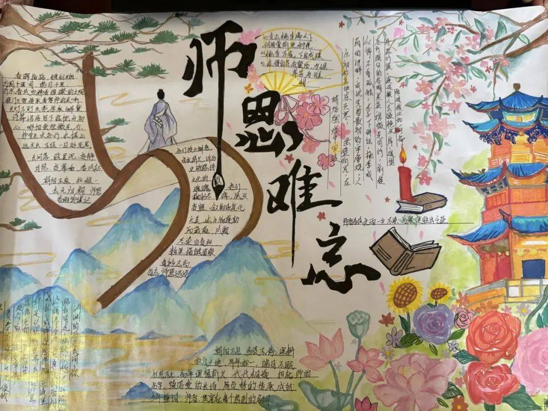 平顶山市第三高级中学举行教师节手抄报评选活动