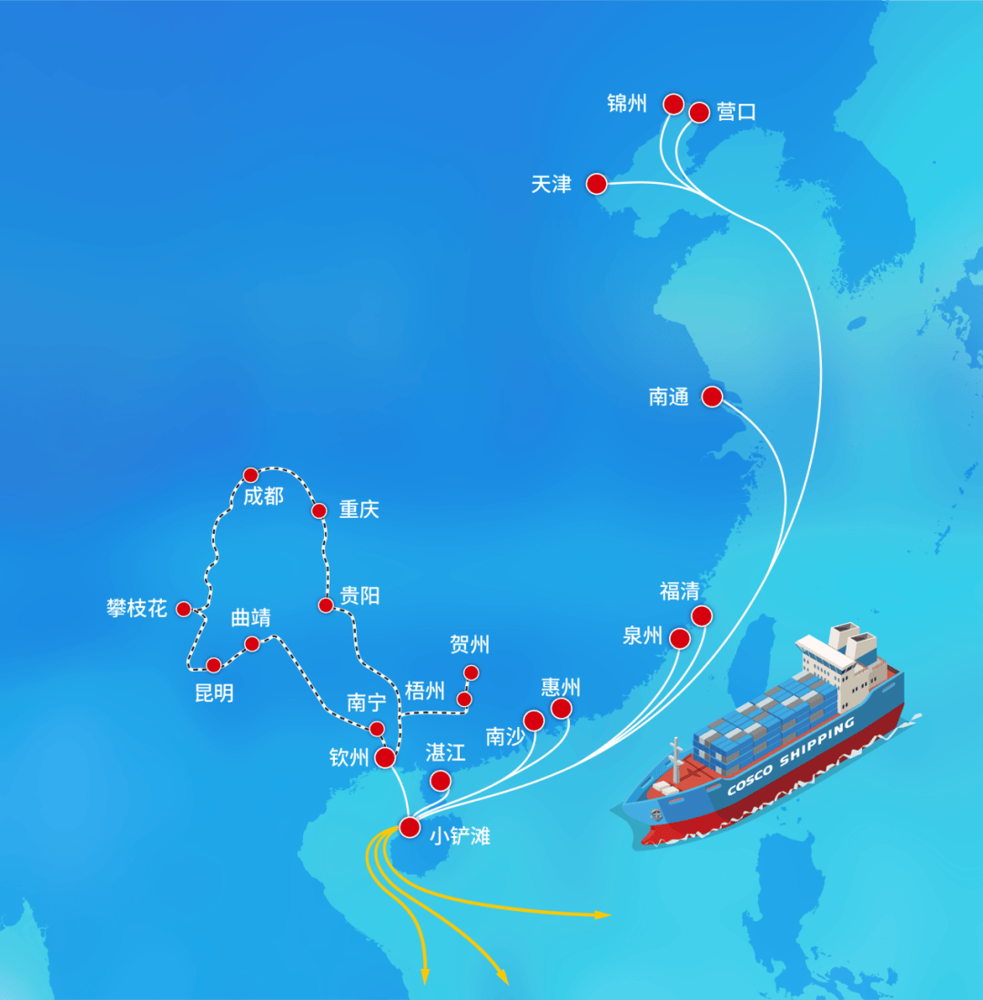 内贸箱与外贸箱习惯各上各的船,虽然2005年就有了试点,允许船舶同时载