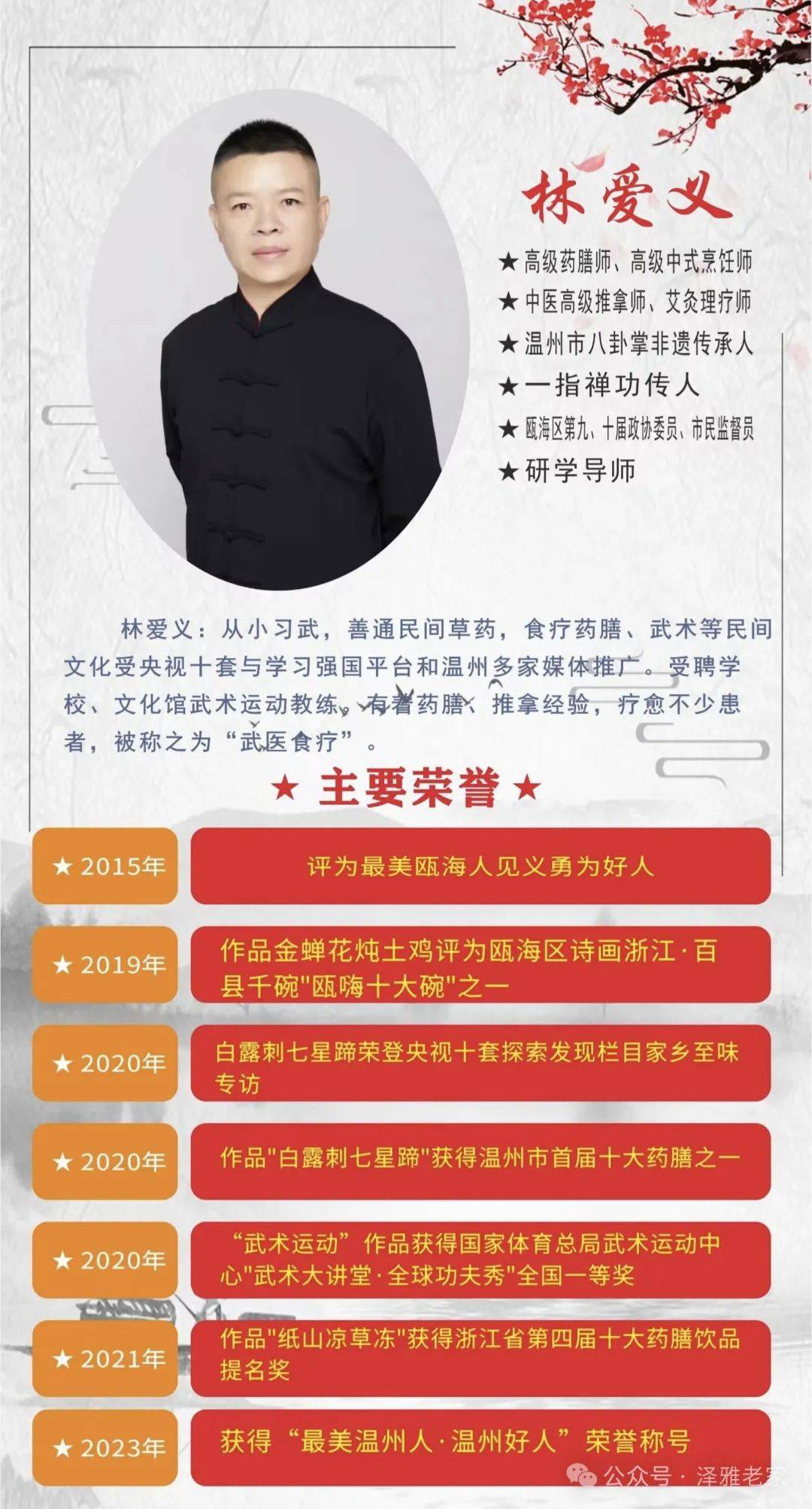 【泽雅人物专栏】健康之道,源于生活