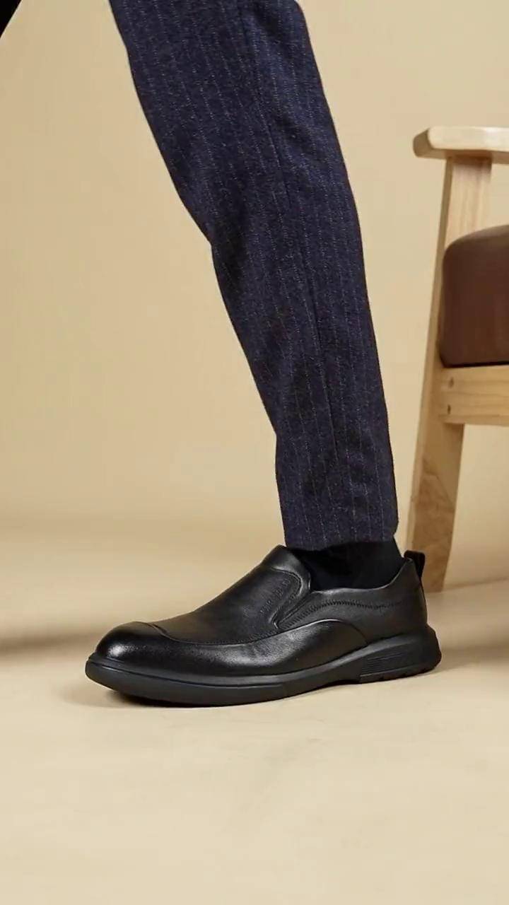 卡丹路休闲男皮鞋早秋新款 头层牛皮 软底软面穿上超舒服 谁穿谁好看