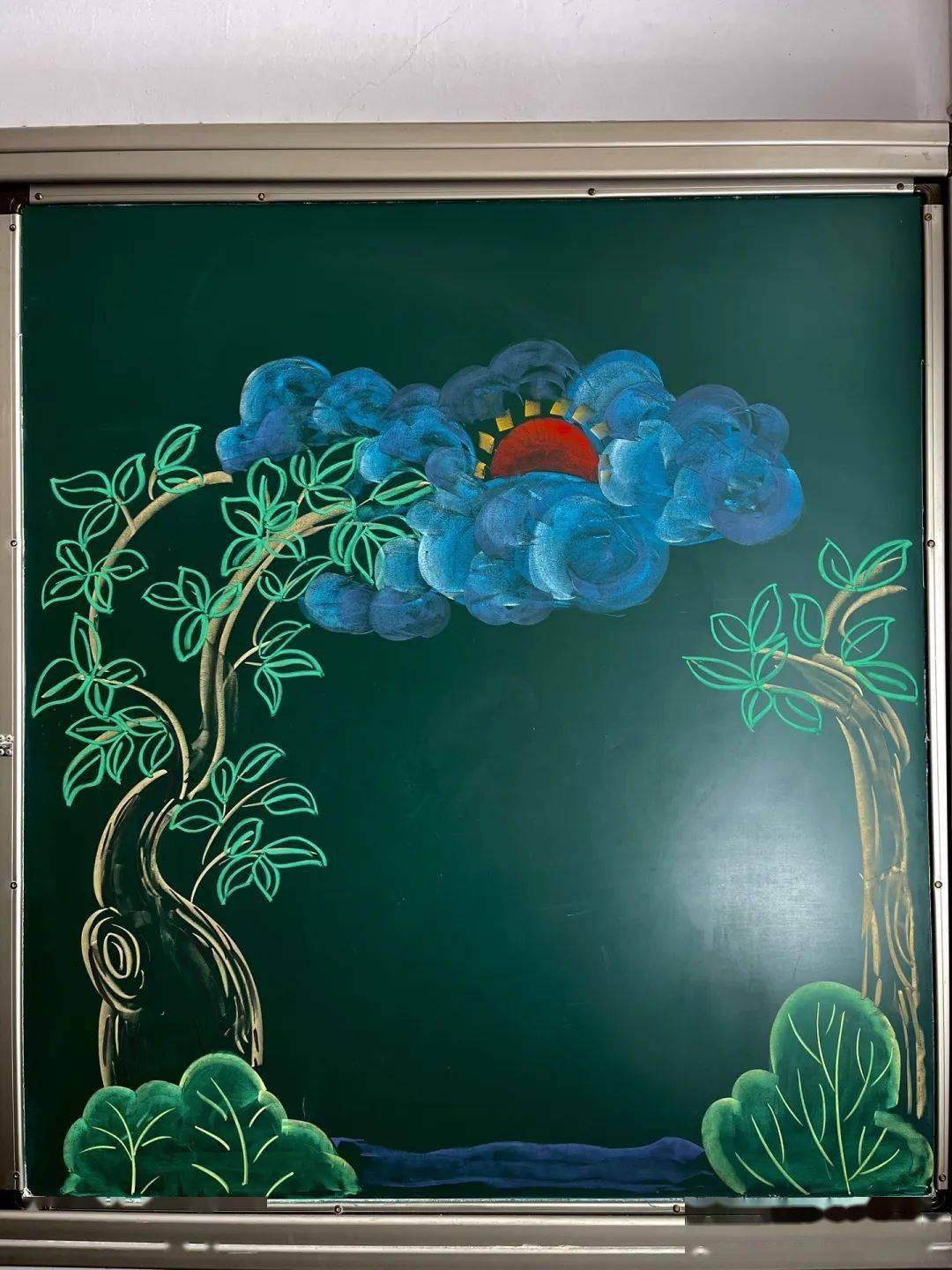 黑板报素材:各种树