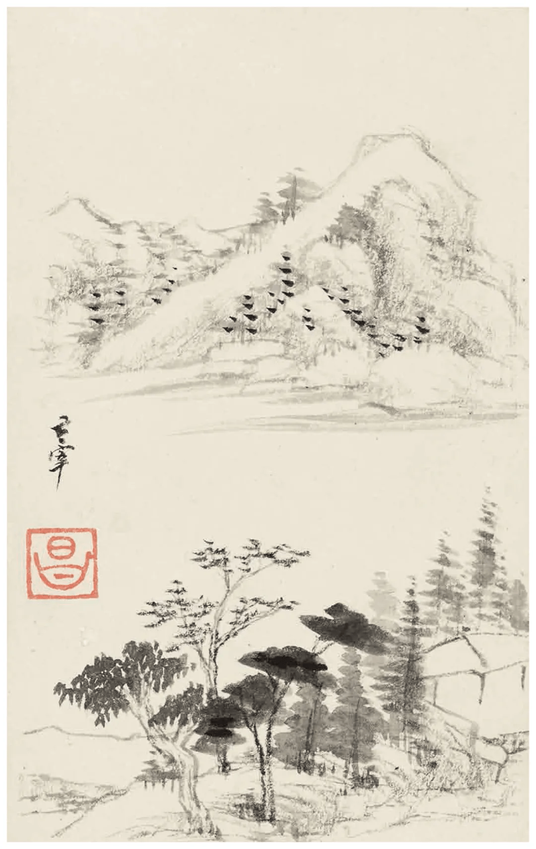 山水树石,烟云流润:董其昌山水画谱