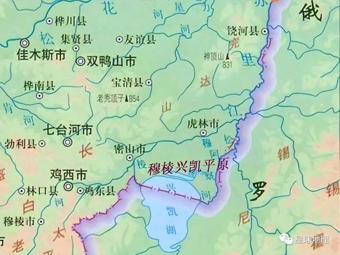 佳木斯地图即周边各县图片