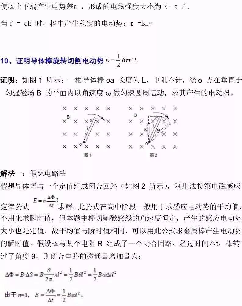 【高中物理】高考物理重要公式定律证明 推导!