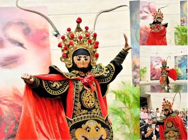 成都市川剧学院王梦莎表演非遗传统节目《古蜀变脸》和《水袖舞蹈》