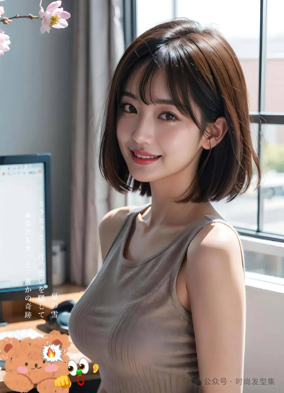 秋天剪个包脸短发吧