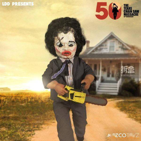 mezco 活死人娃娃 德州电锯杀人狂皮脸 1974版 q版可动人偶