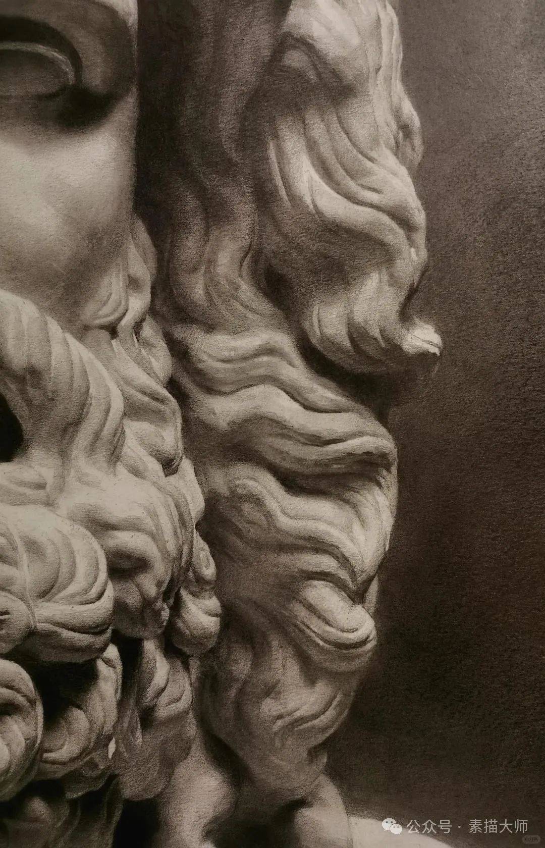 强的可怕!宙斯石膏像素描写生
