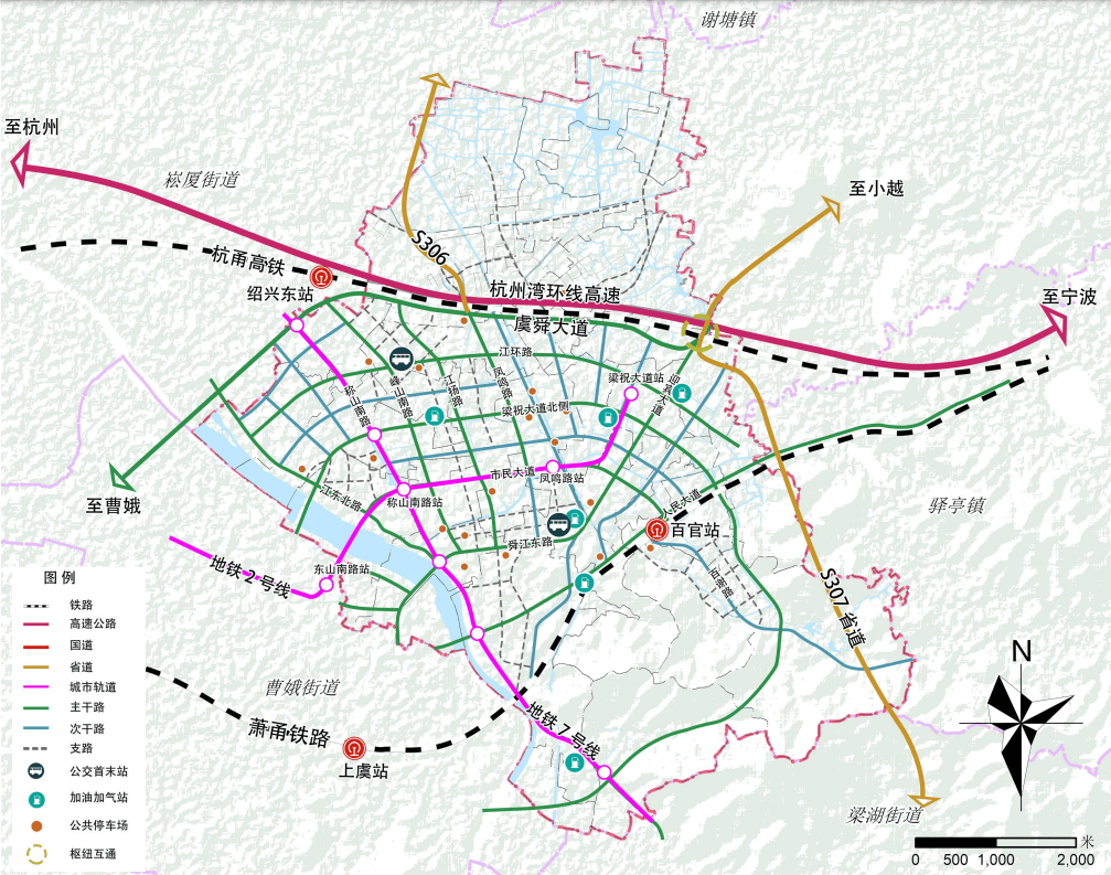 绍兴地铁规划图滨海图片