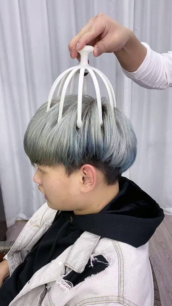 2021最新发型,鸟窝型