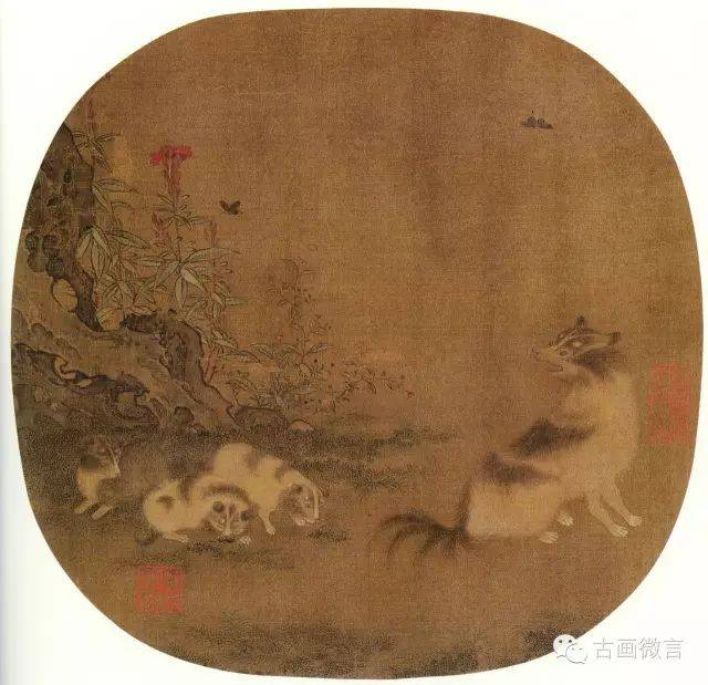 傅琦：龙美术馆宋元大展之李嵩《花篮图》的真相_提梁_颜色_画面