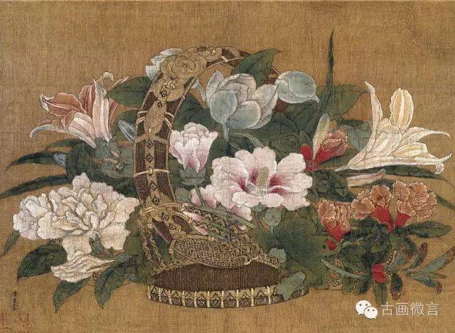 宋 李嵩 「花籃」 へのオマージュ 百卉清供─瓶花と盆景画 特別展_花瓶に生けた花