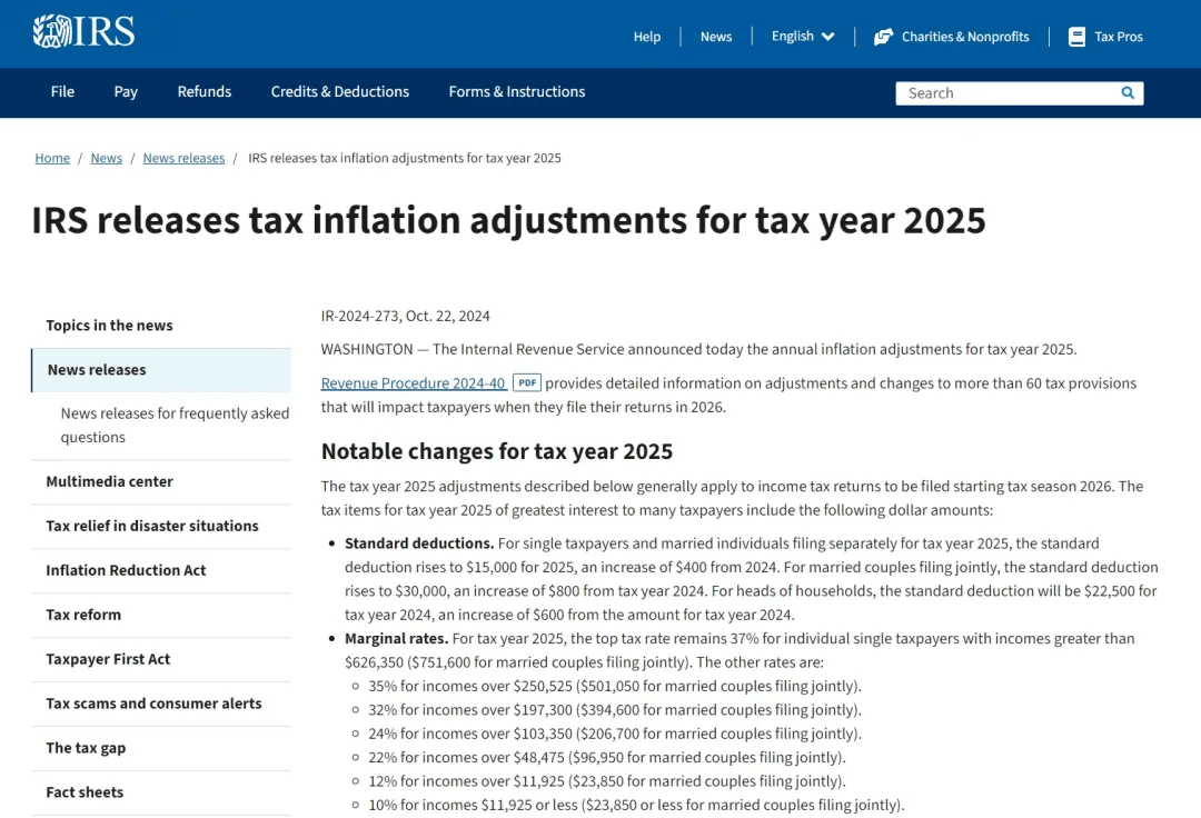 移民者必看！美国大幅提高所得税起征点！_搜狐网