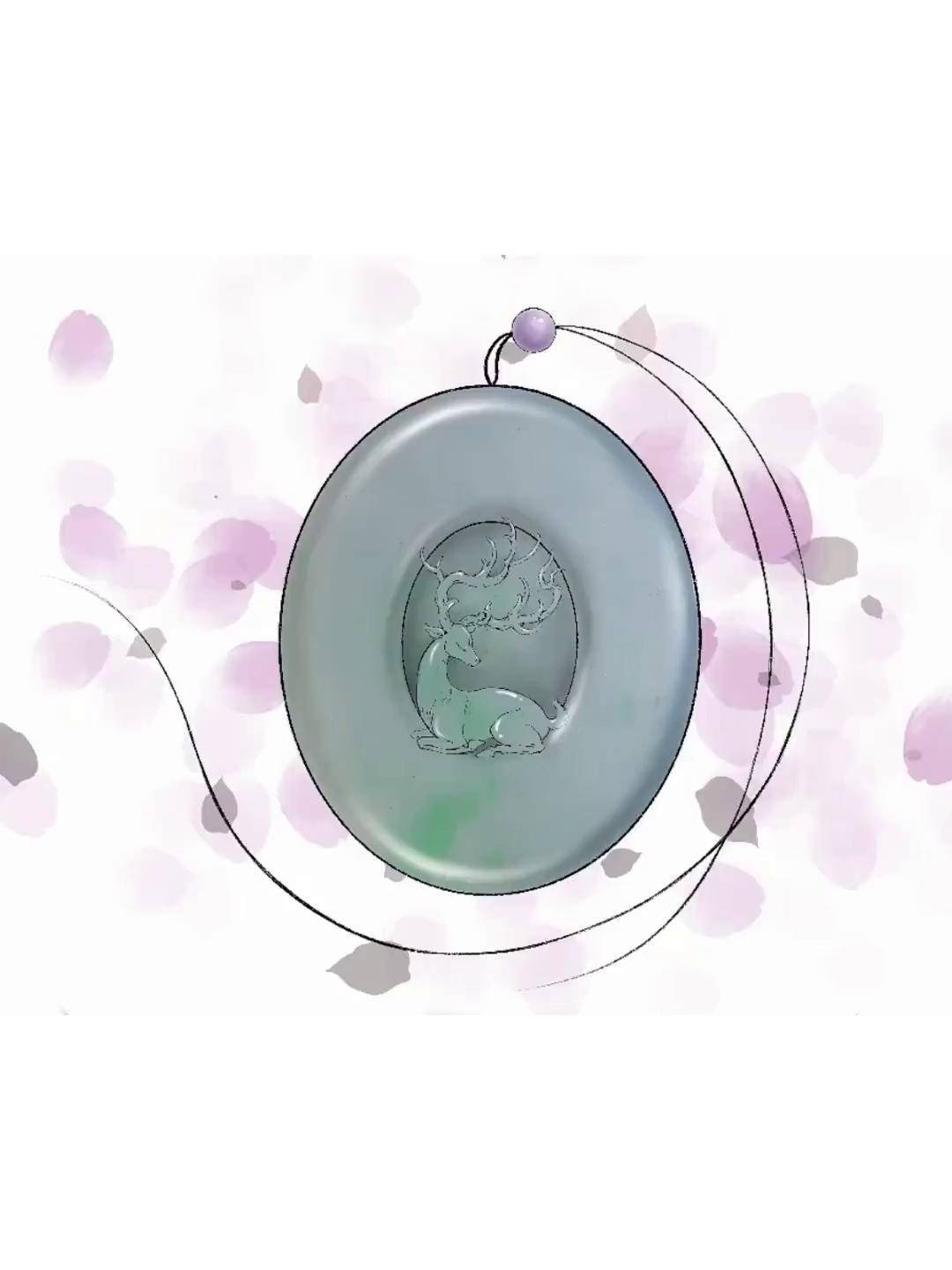 翡翠手绘效果图(翡翠珠宝手绘) 第1张
