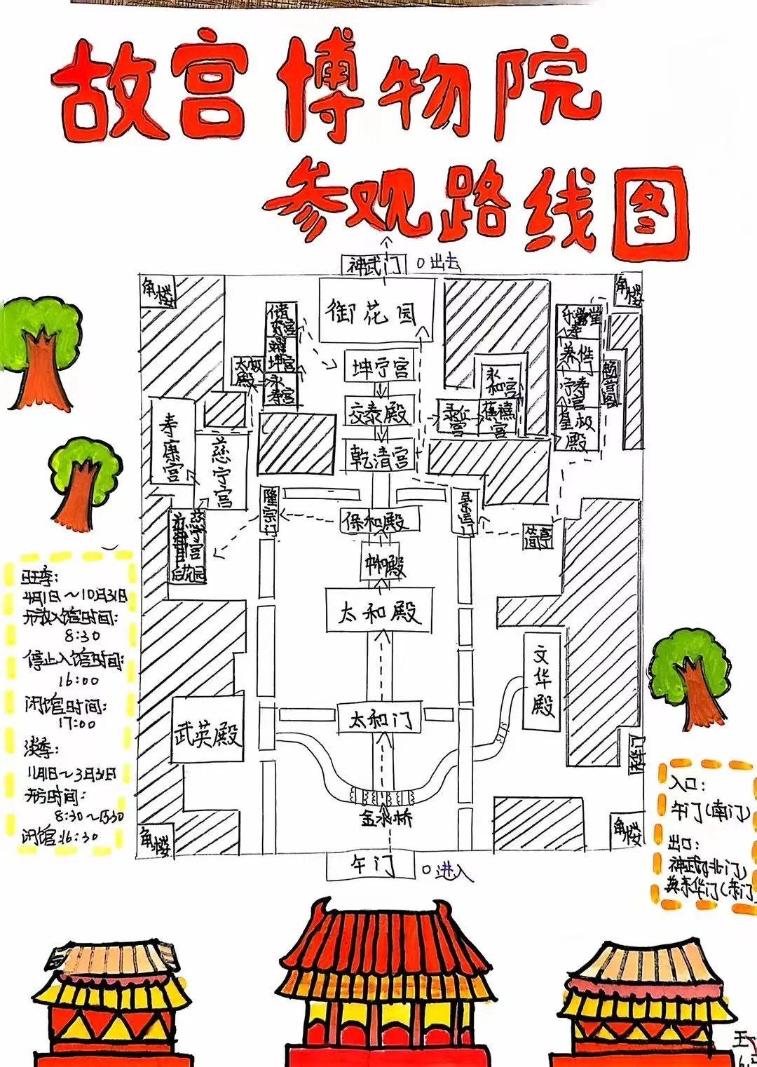 西安大明宫手抄报图片