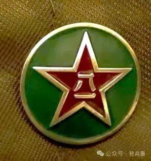 领章和肩章边纵线均为草绿色1955年9月最初确定的公安军内卫部队领章