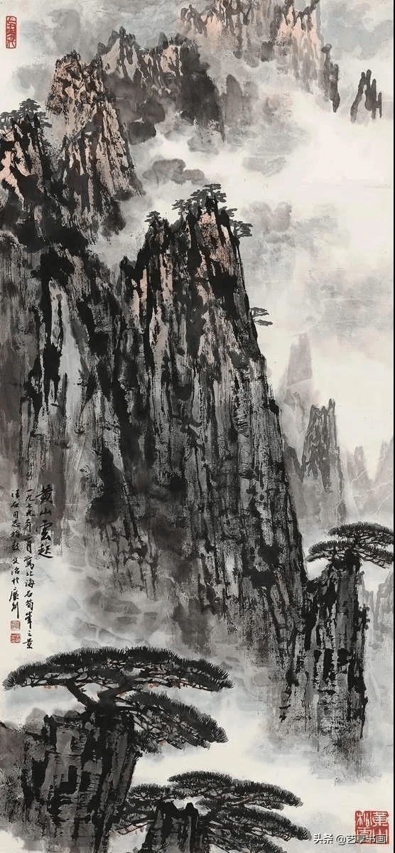 山水画大师宋文治,笔下雄伟奇秀的黄山画作欣赏