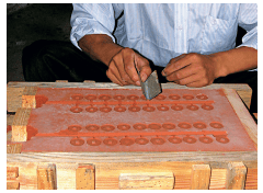 中国古代钱币铸造术语图解——翻砂法铸钱