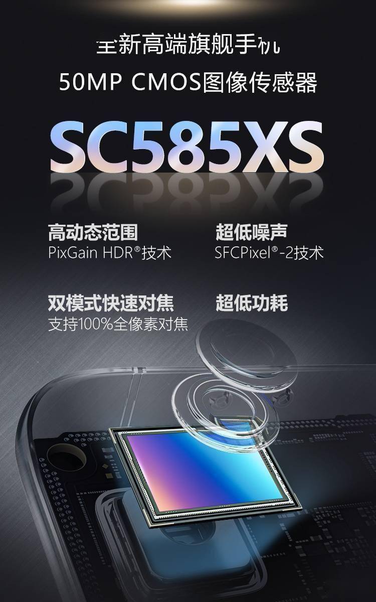 思特威发布5000万像素高端手机图像传感器sc585xs