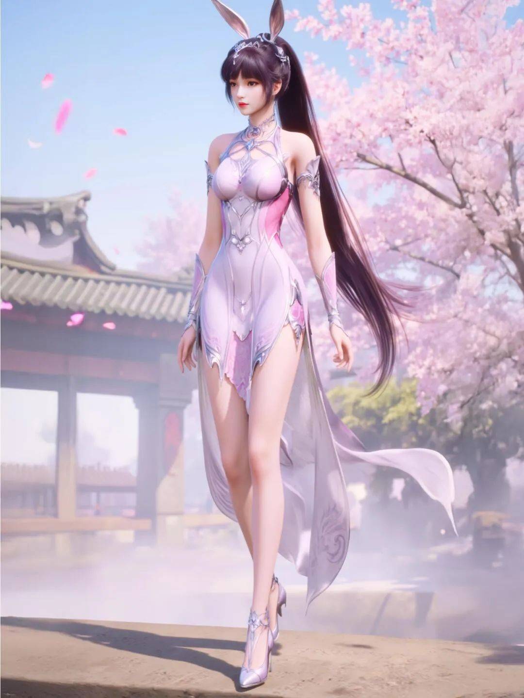 斗罗大陆：小舞精美壁纸来了，粉裙+白丝袜+大长腿绝了，难怪唐三爱得死去活来