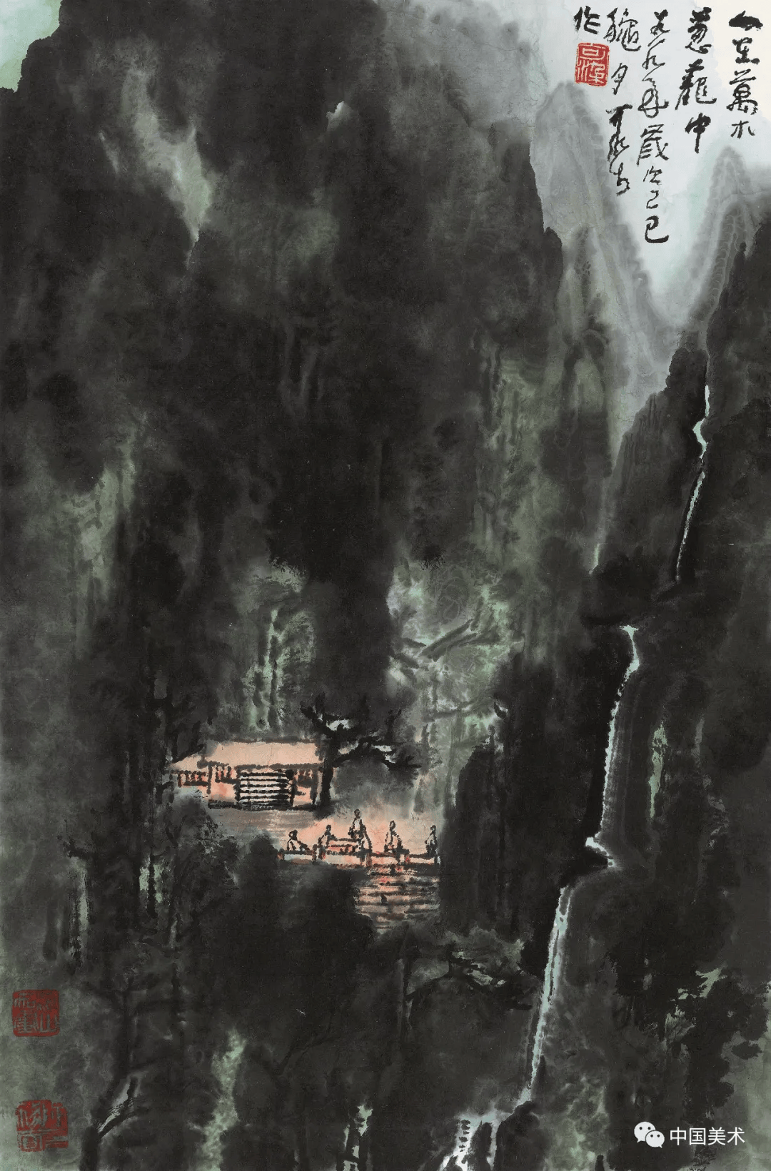 李可染的山水画(高清138图)_cm_漓江_黄山