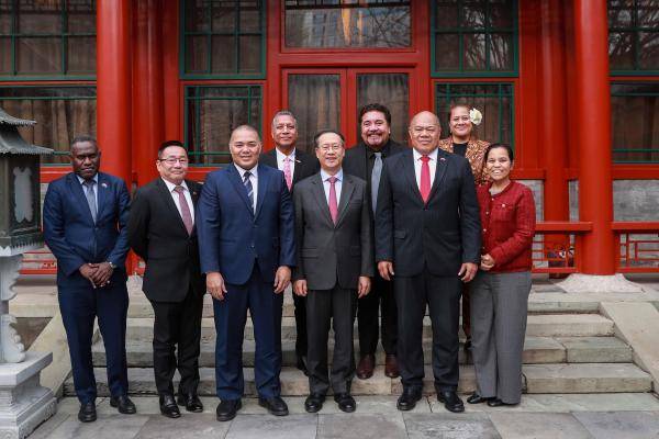 外交部副部长马朝旭会见太平洋岛国驻华使节