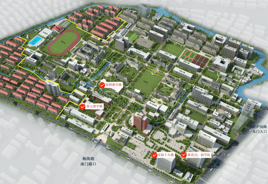 华东理工大学徐汇地图图片