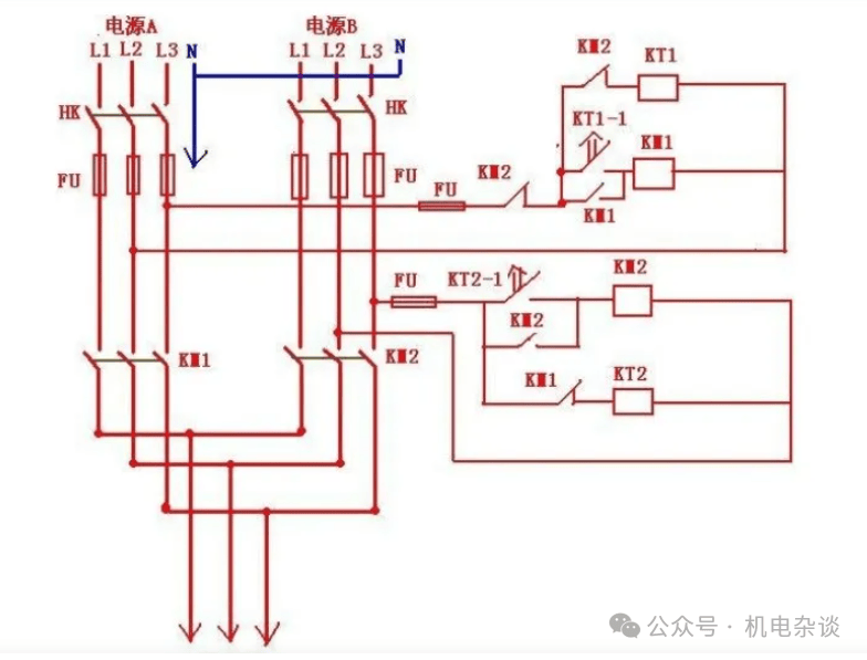 双电源自动控制线路图图片