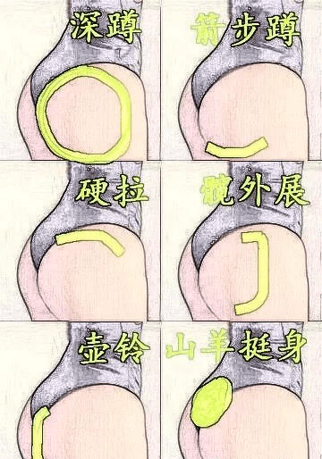 贴墙蹲的正确姿势图解图片