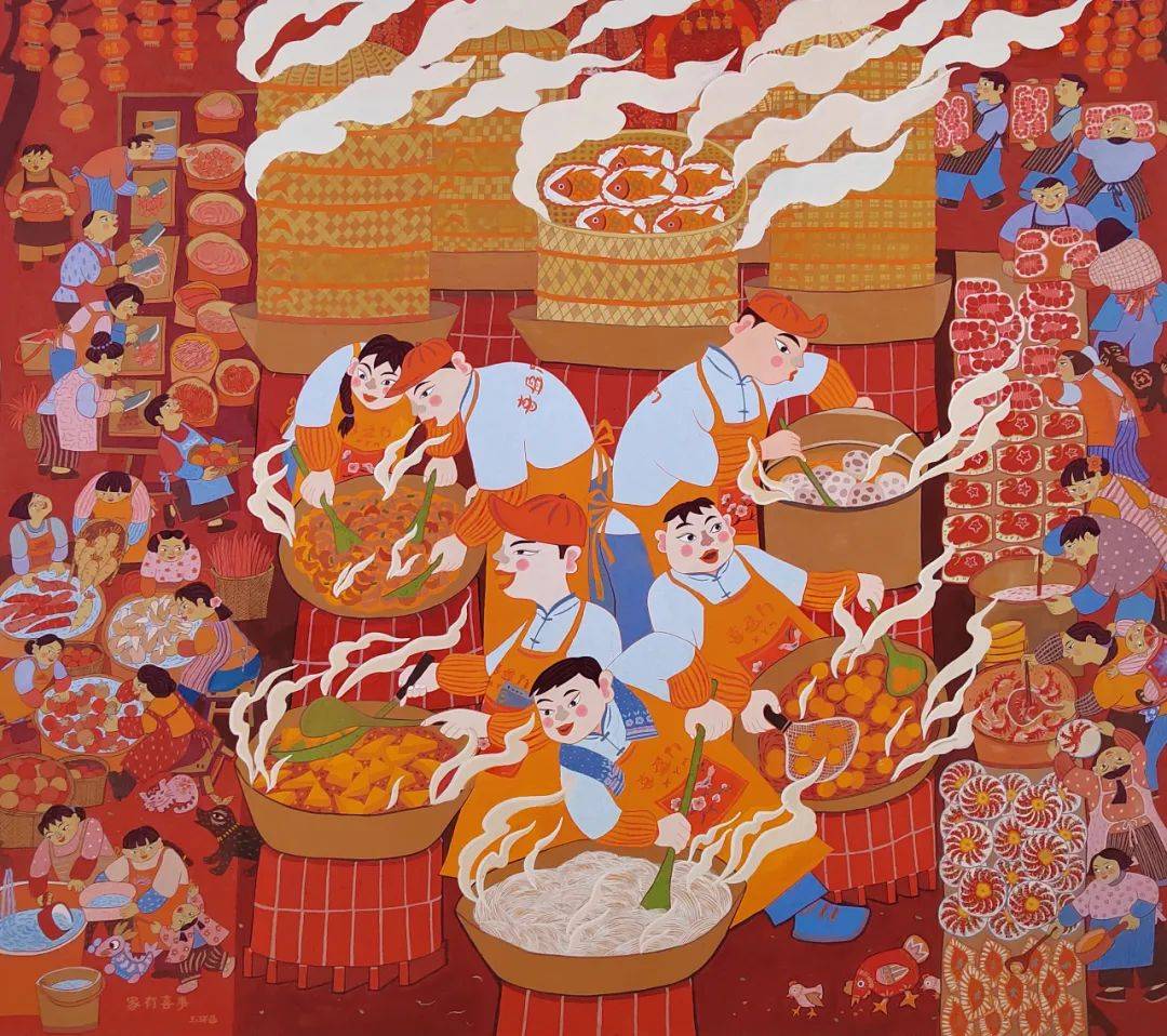 漳平五幅农民画入选!