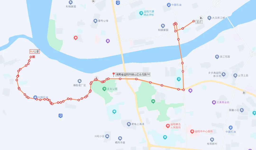 益阳公交车路线图图片