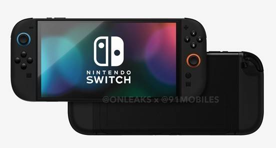 任天堂Switch 2高清渲染图曝光：屏幕与手柄尺寸升级