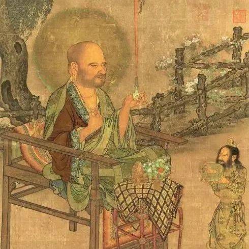 [经典欣赏]南宋主旋律画家刘松年的奇绝罗汉与绿水青山_景山_侍者_西湖