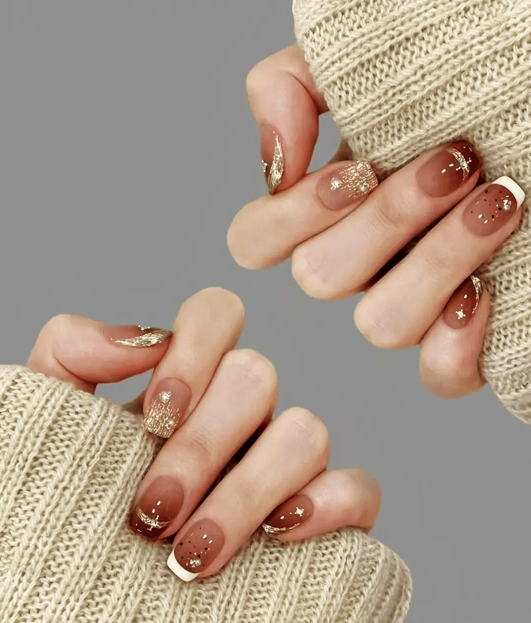 气质百搭款美甲