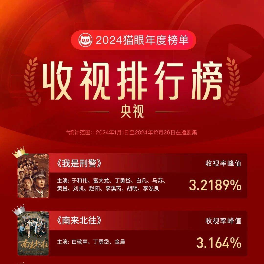 2024年猫眼收视排行榜_丁勇岱_收视率_电视剧