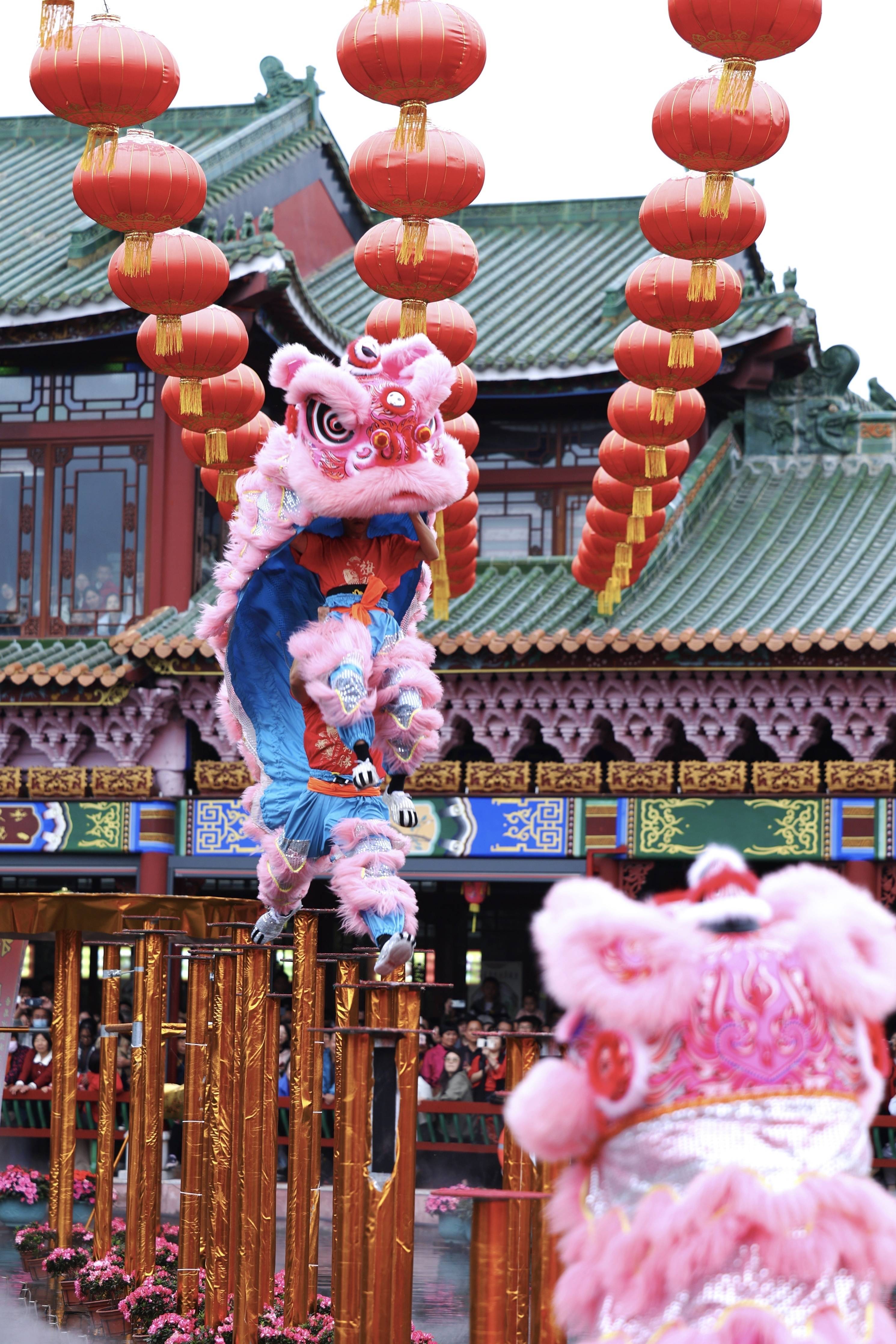 灵蛇献瑞,醒狮贺岁!宝墨园新春岭南醒狮民俗文化节人气爆棚