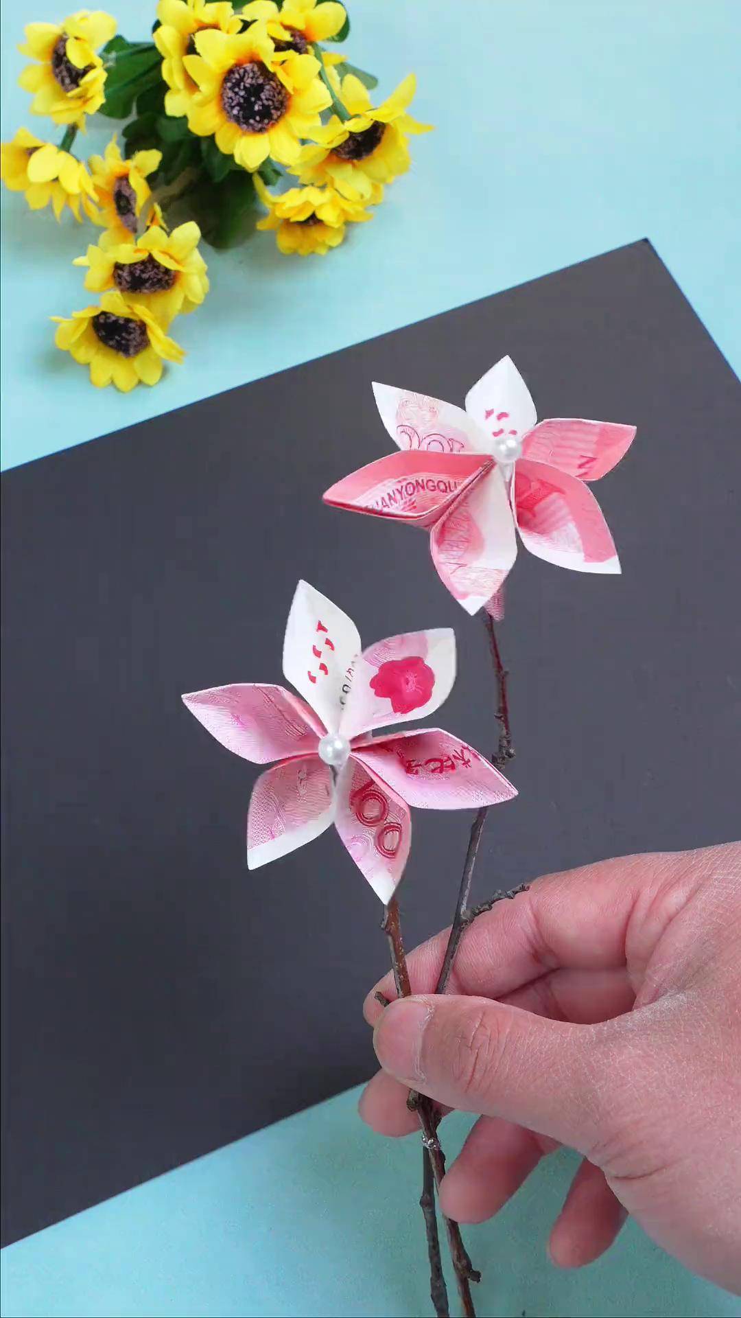 教你折出"有钱花",简单好看寓意也好! 折纸 手工diy 爱手工爱生活