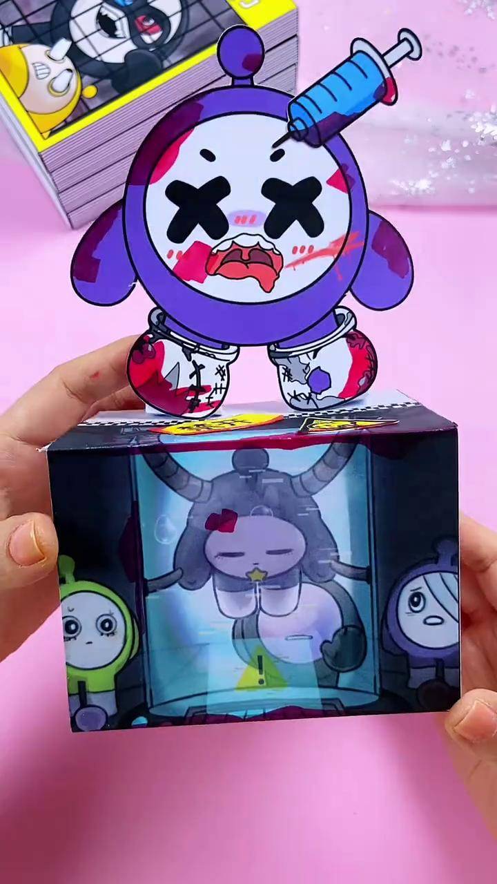自制恐怖蛋仔盲盒书 自制盲盒 手工制作 二次元不断更挑 自制恐怖蛋仔