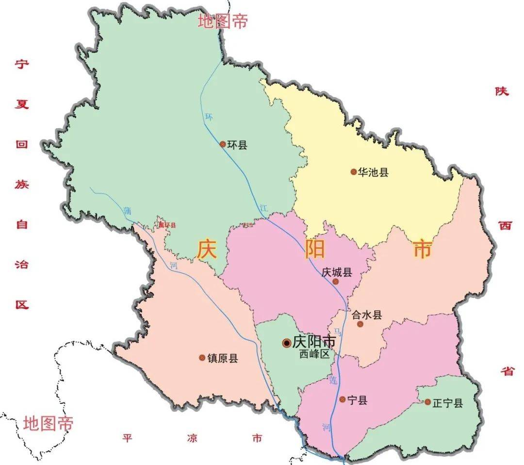 华池县地图全图高清版图片